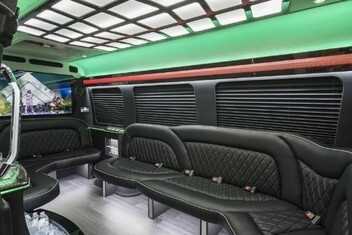 Garland Sprinter Party Bus Interior