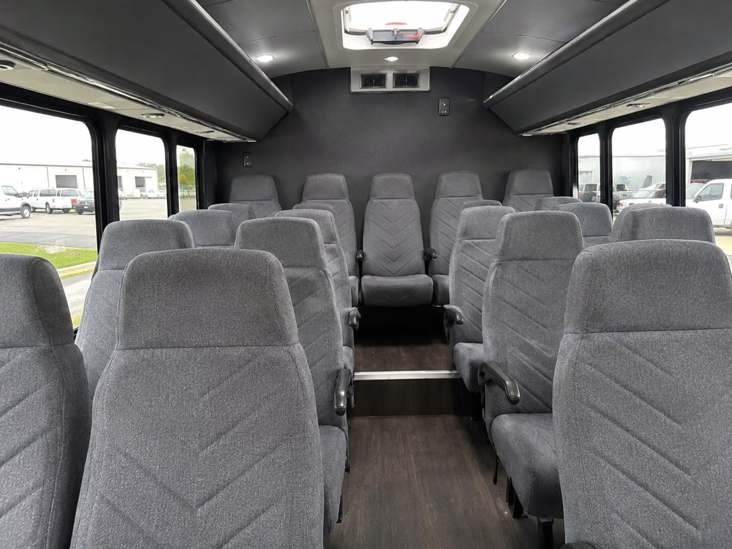 18 passenger minibus interior