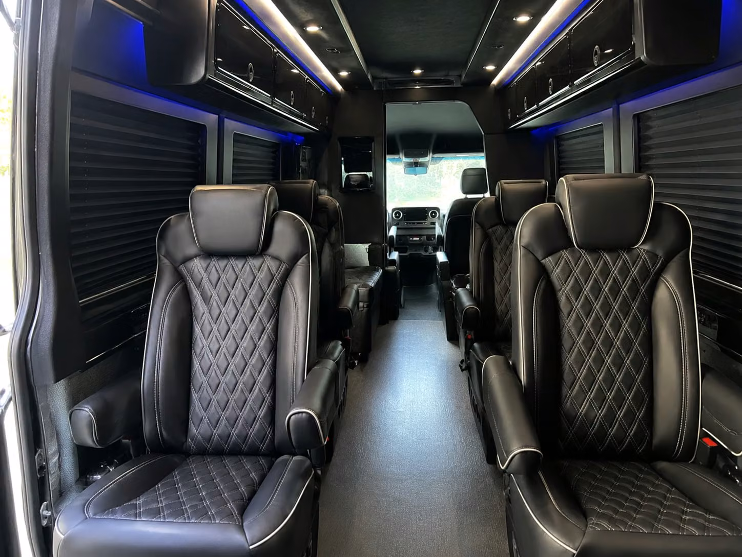 sprinter van with driver inside